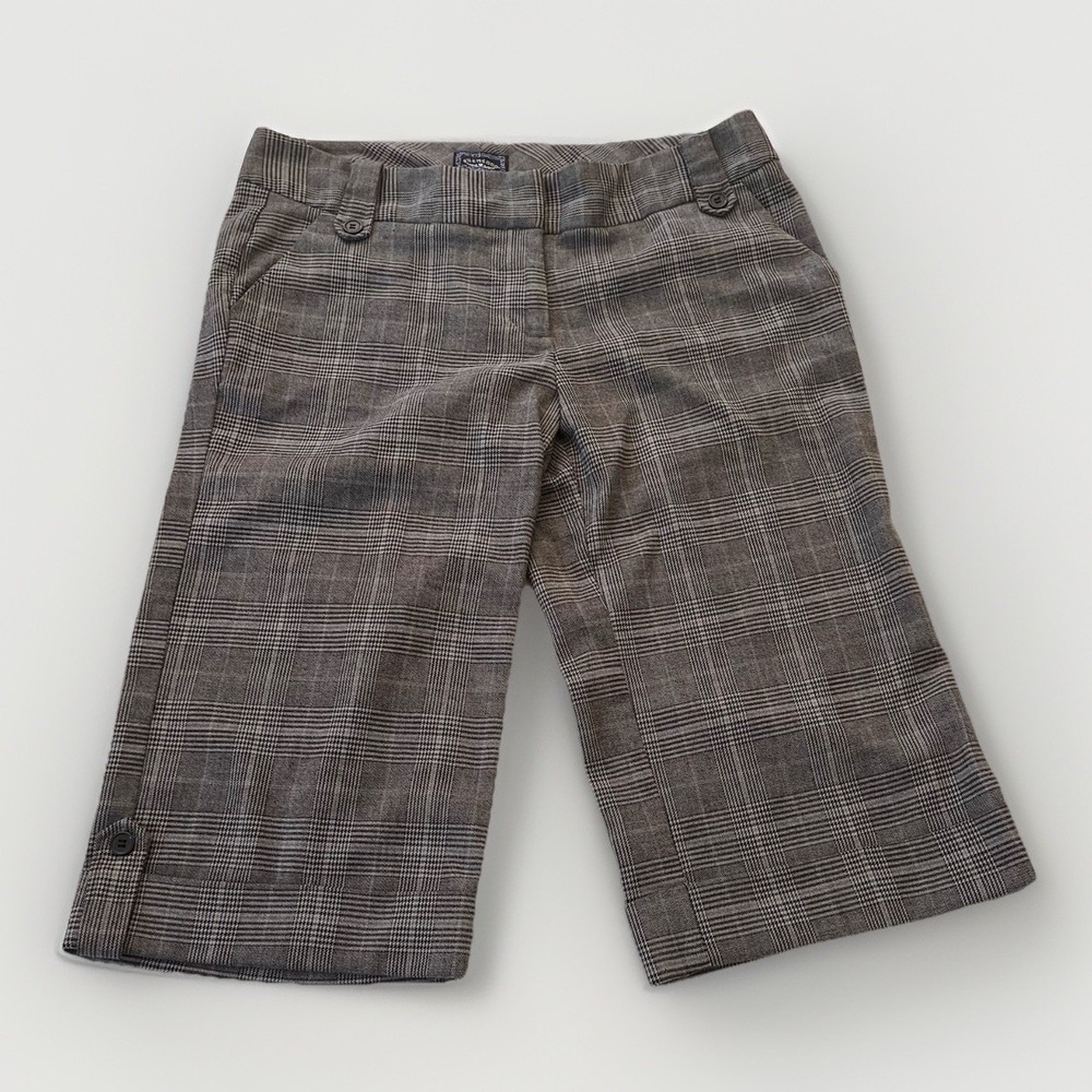 3/$25 Sale! Ellemenno Gray Plaid Capri Pants Women's/Juniors Size 13‎